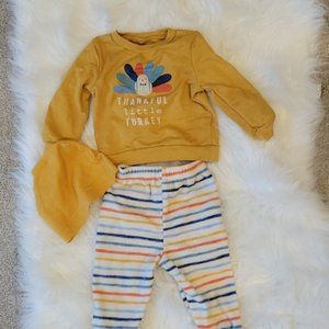 3 Piece Thanksgiving Outfit 12 Month
